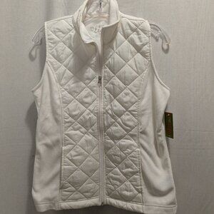 Fleece Quilted Zipper Vest